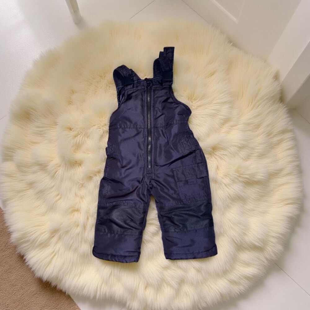 LONDON FOG Baby Unisex Classic Snow Bib Ski Snowsuit Size 12 Months